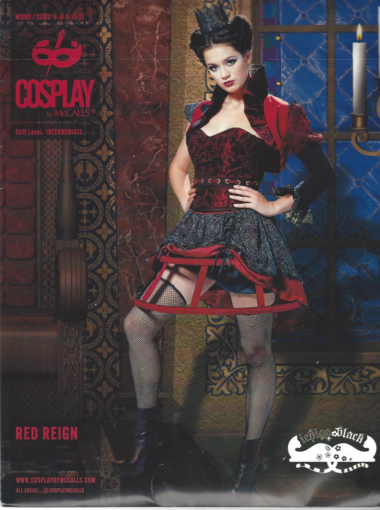 M 2091 Red Reign: Bolerojacke, Korsett, Rock und Reifrock