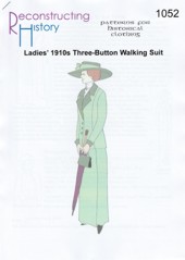 RH 1052 Damenmantel mit drei Knpfen und Rock ab 1910